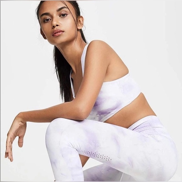Free People Other - Free People FP Movement on the radar purple lilac and white sports bra